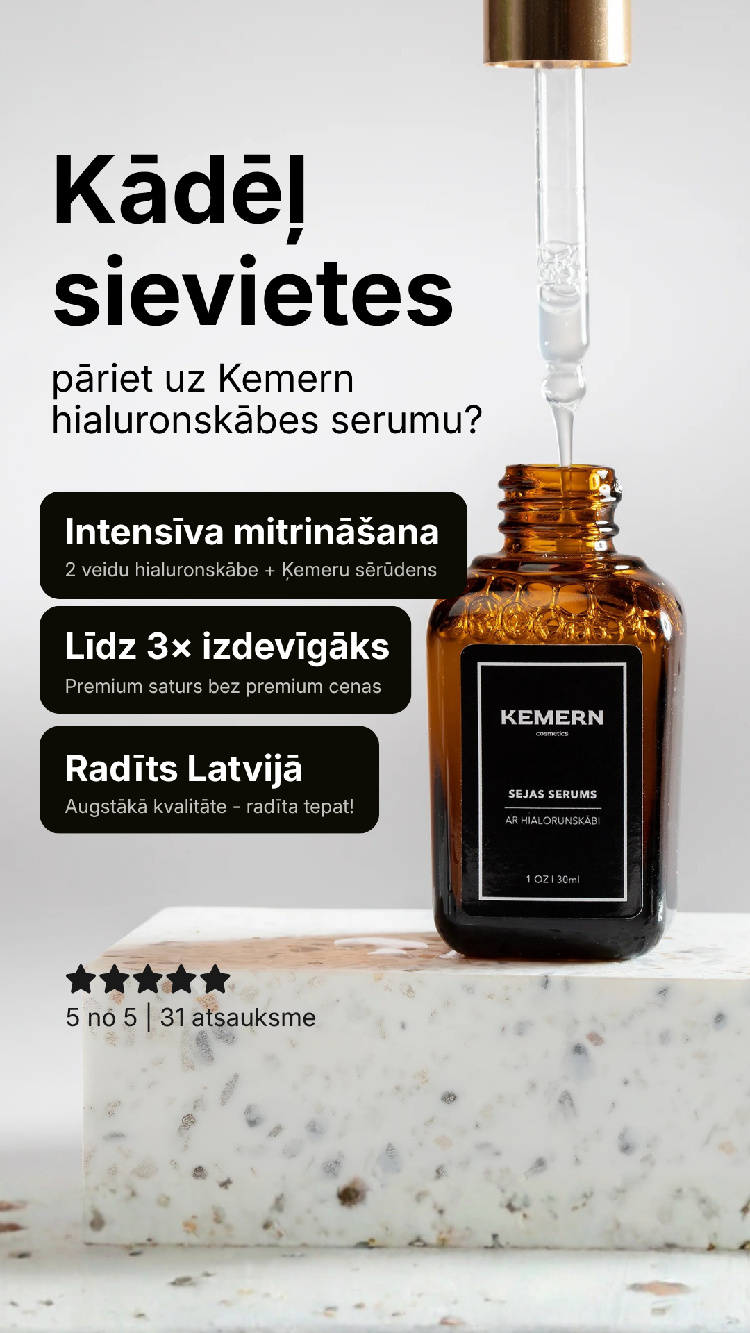 Hyaluronic acid serum
