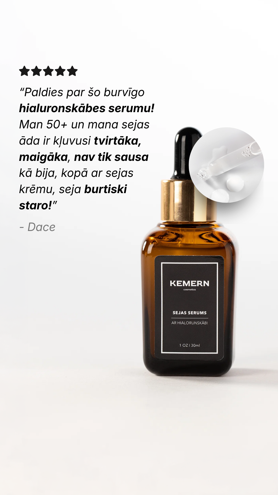 Hyaluronic acid serum