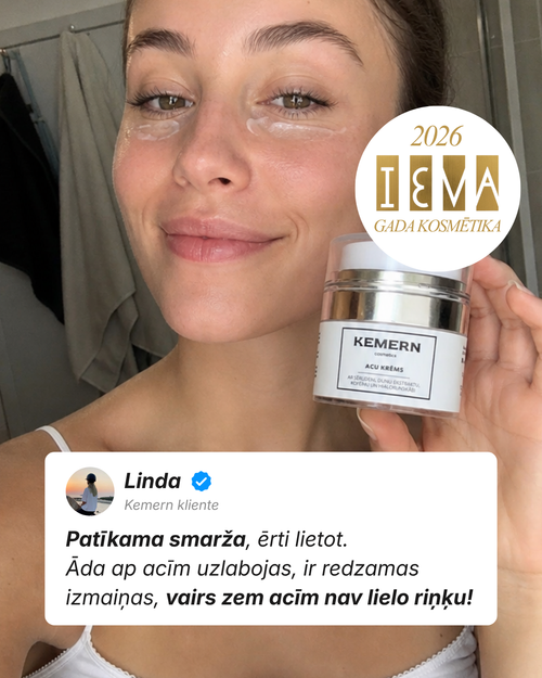 Eye cream with hyaluronic acid and caffeine