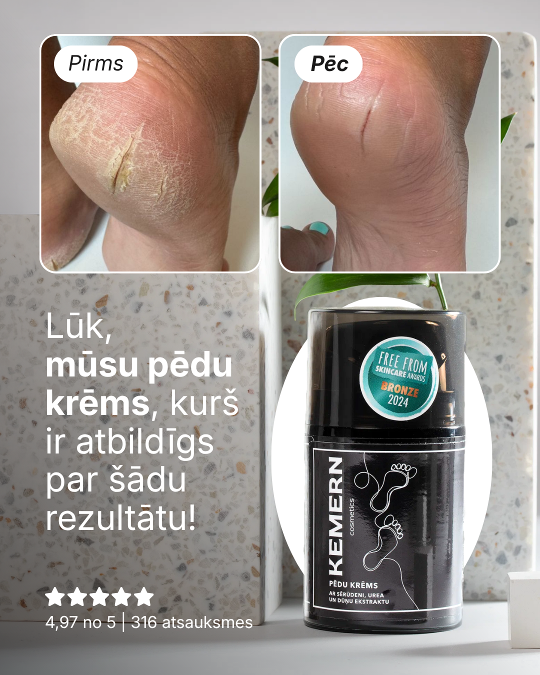Mud foot cream with urea