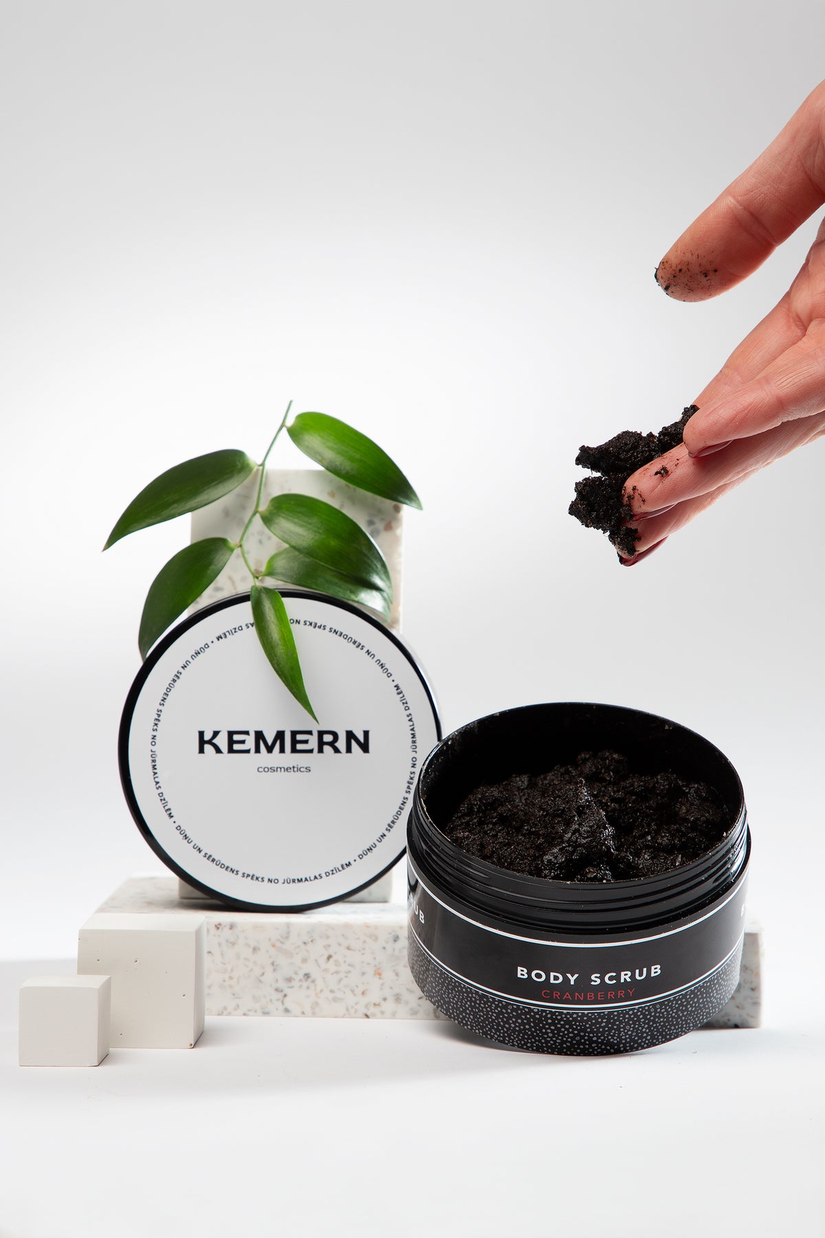 Mud body scrub